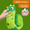Funny Interactive Dinosaur Dog Sound Making Teeth Grinding Squeaky Sniffing Bite Resistant Foldable Dog Chew Small Dogs