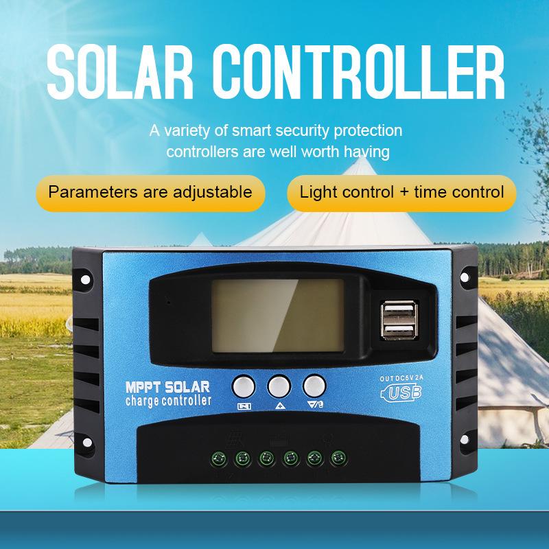 Cross-border Solar Controller: 12/24V Auto Identification MPPT for Photovoltaic Power Charging