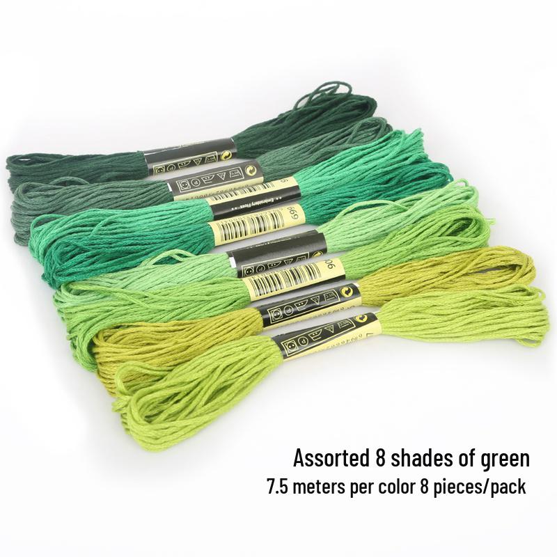 Weißer Blume Baumwollstickgarn: 6-fädiges Kreuzstich-Bastelpaket