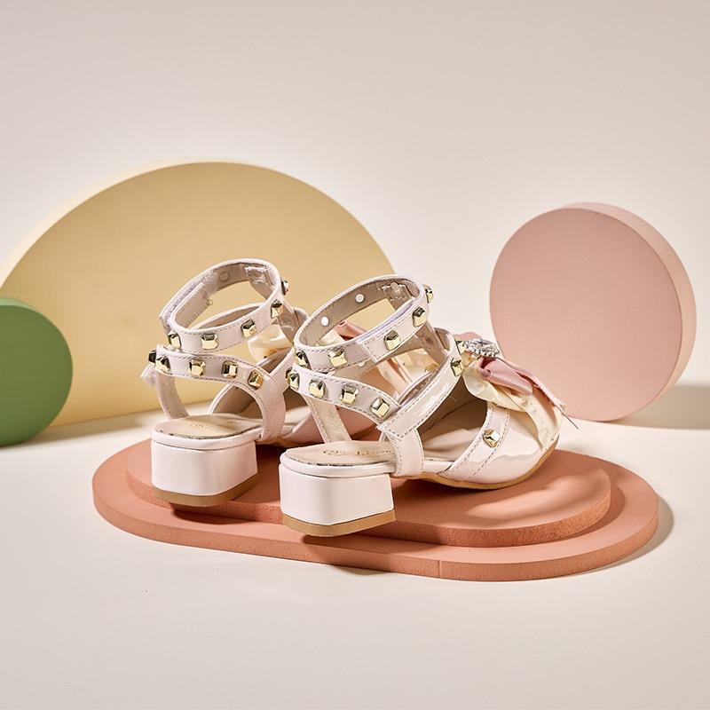 Girls' Bow Princess Sandals - Comfortable Fashion Shoes for Students & Performances
