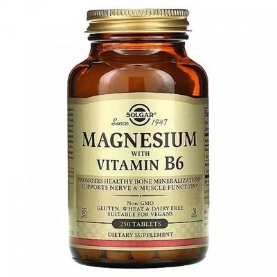 Hořčík s vitamínem B6, 250 tablet