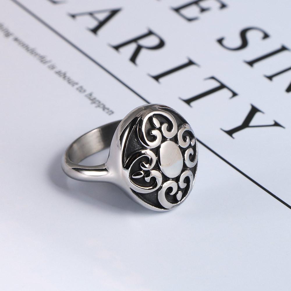 European and American Fashion Classic Pattern Men's and Women's Rings, Retro Pattern Ring Jewelry 2026