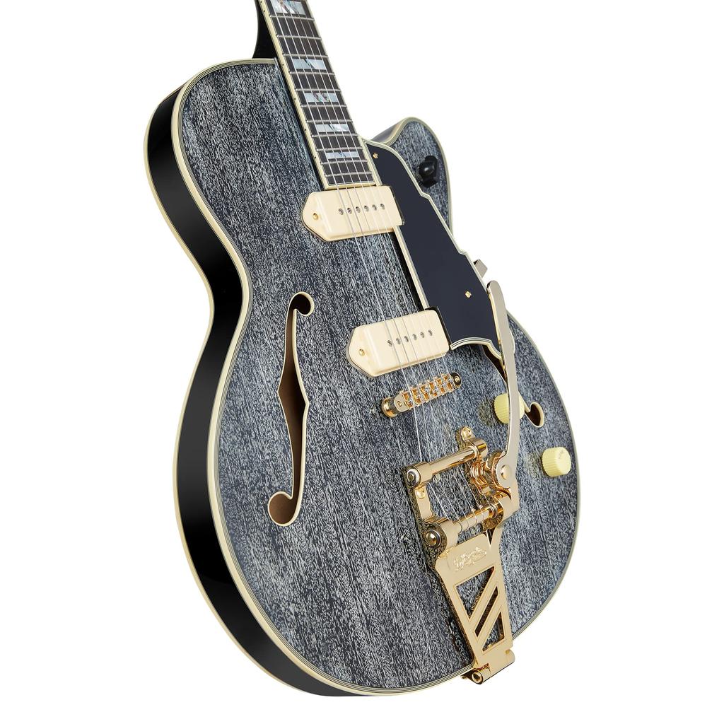 Excel 59 Shield Black Dog D'Angelico Tremolo,