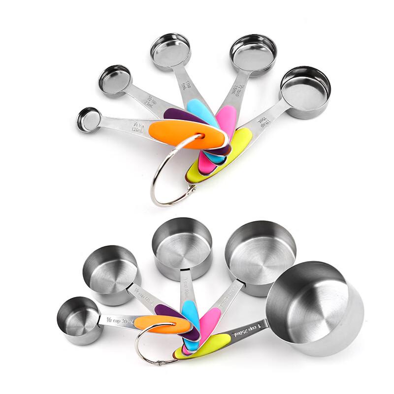 Abay Stainless Steel Silicone Measuring Set, 10-Piece