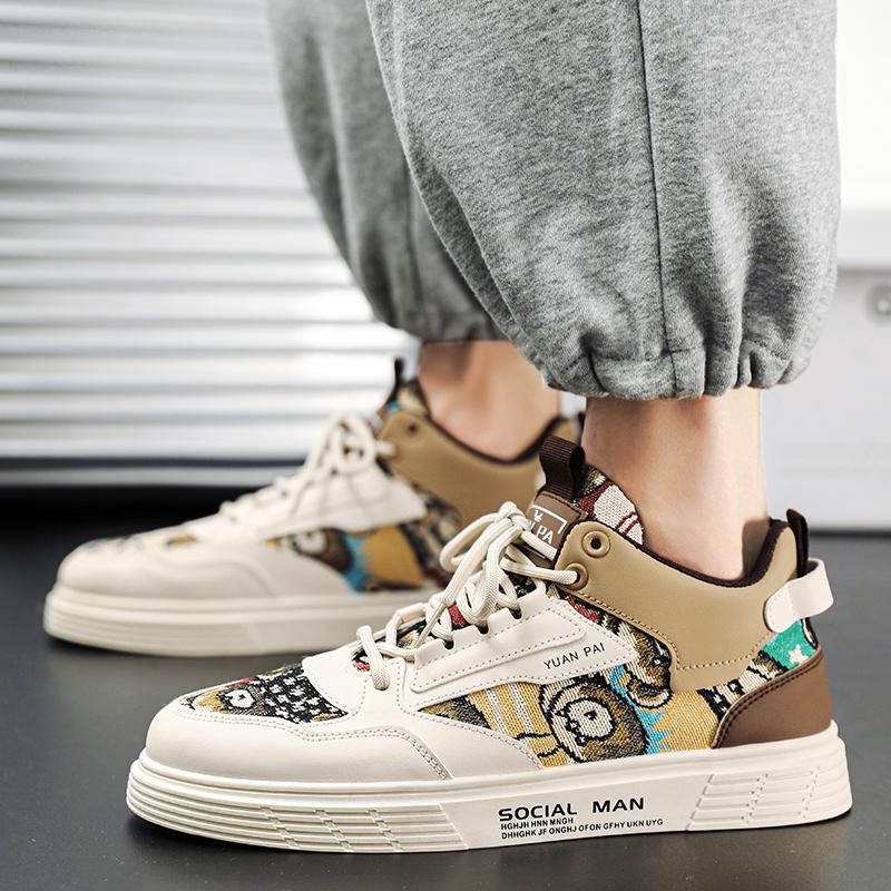 Fashion Walking Vulcanized Sneakers Male Street Style Canvas Sneakers Male New Flat Casual Shoes For Men