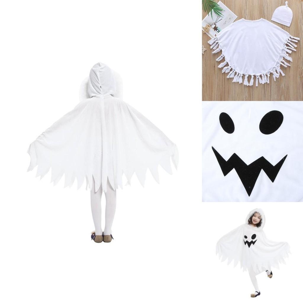 Soft And Comfortable Ghost Cloak Cape Halloween Cosplay Costume For Toddlers