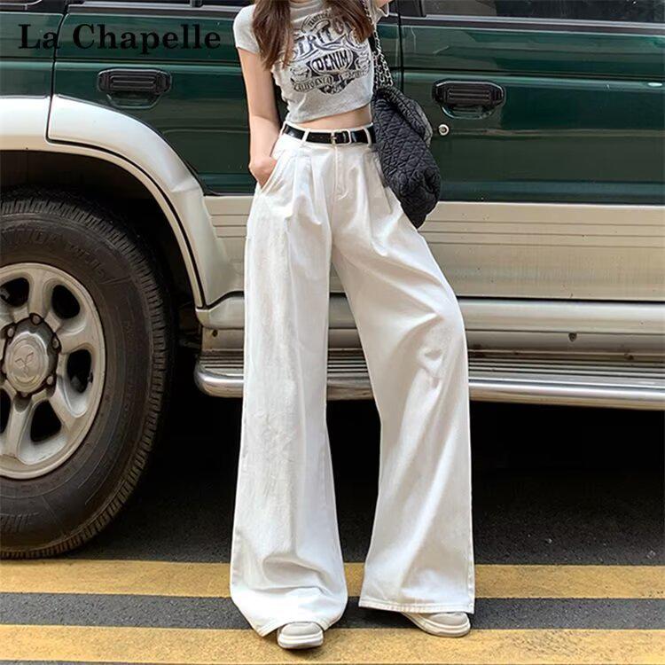 

Unisex High-Waisted Light-Wash Wide-Leg Jeans: 2026 Slimming Floor-Length Autumn Style 3XL