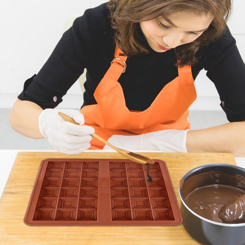 Candy Bar Mold Silicone Baking Supplies Snack Moulds For Chocolate Candy Snack Filled Bar Chocolat Making Christmas Treats
