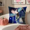 Game Genshin Wanderer Scaramouche Cushion Cover Pillowcase Short Plush Invisible zipper Room Sofa Cushion Cover