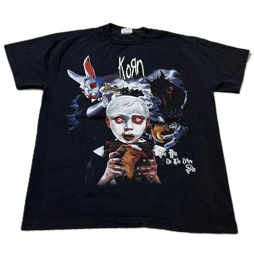 Vintage KORN Band See You On the Other Side  90s Single Stitch T-shirt REPRINT