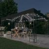 VidaXL Gazebo with Double Roof and LED Lights Garden Belvedere Outdoor Pavilion Reception Tent Marquee 3070299