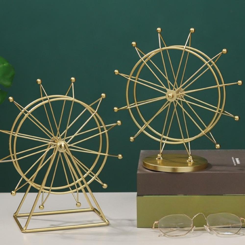Nordic Iron Ferris Wheel Ornaments Creative Living Room Office Desktop Indoor TV Wine Cabinet Decoration Small Furnishings