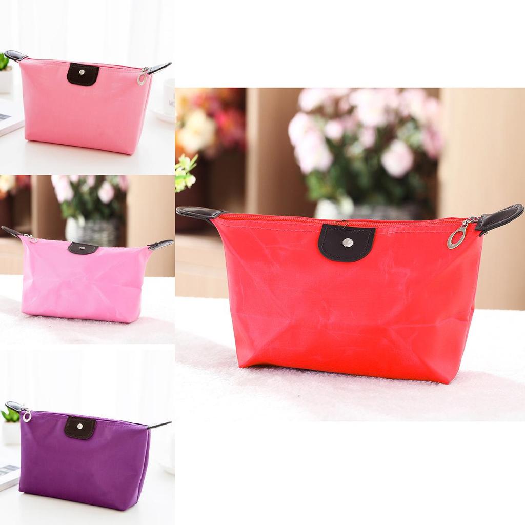Dumpling Makeup Bag Foldable Travel Cosmetic Organizer With Handheld Design For On The Go Use