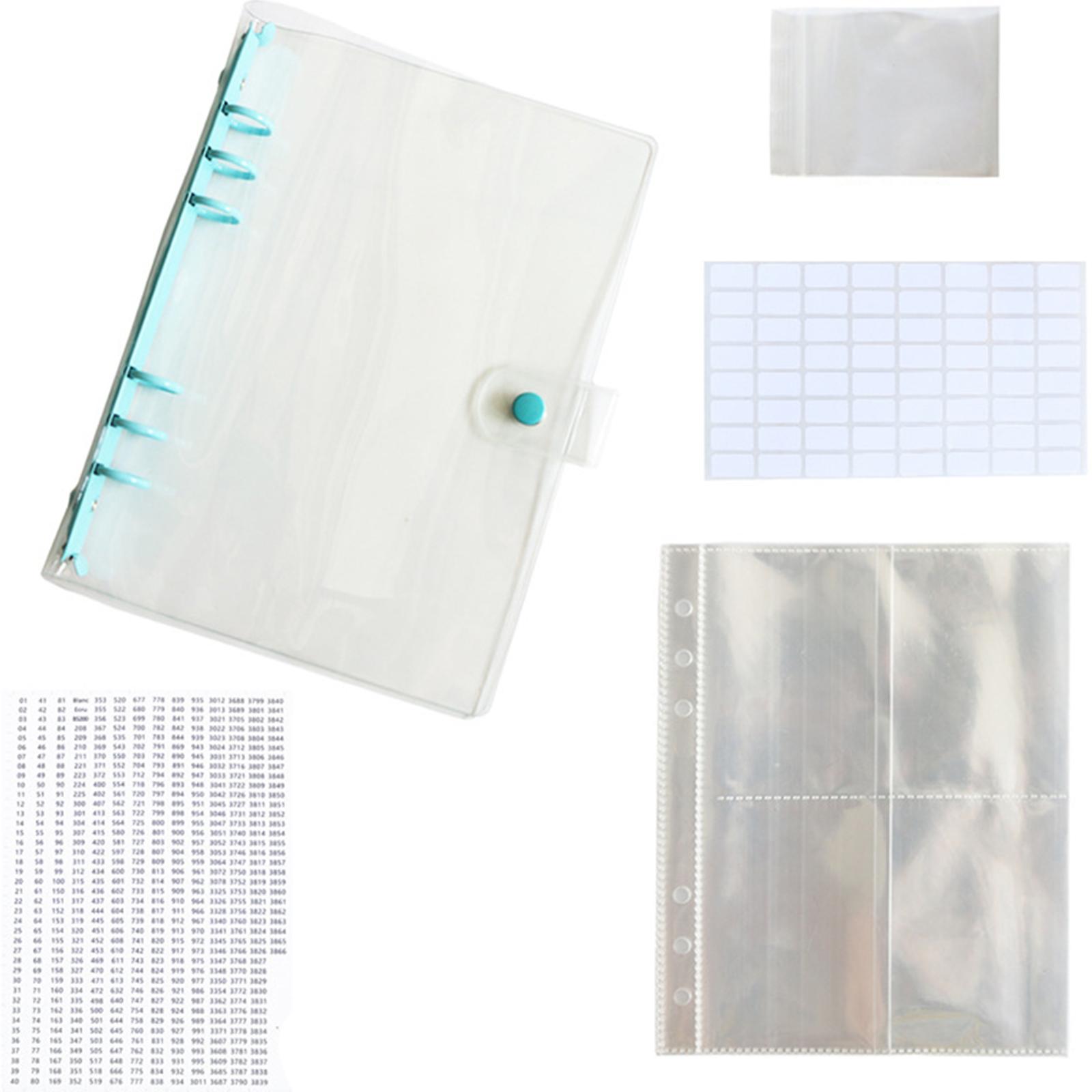 Bags Clear Loose Leaf Organizer Book Painting Storage Book Clear Loose Leaf Self Sealing Bags Accessories синий 3600₽