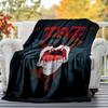 1pc Tazmanian Devil Speed Cartoon Outdoor Blanket - Throw Blanket, Soft , Flannel Blankets, Living Room, Travel, Camping-1102097