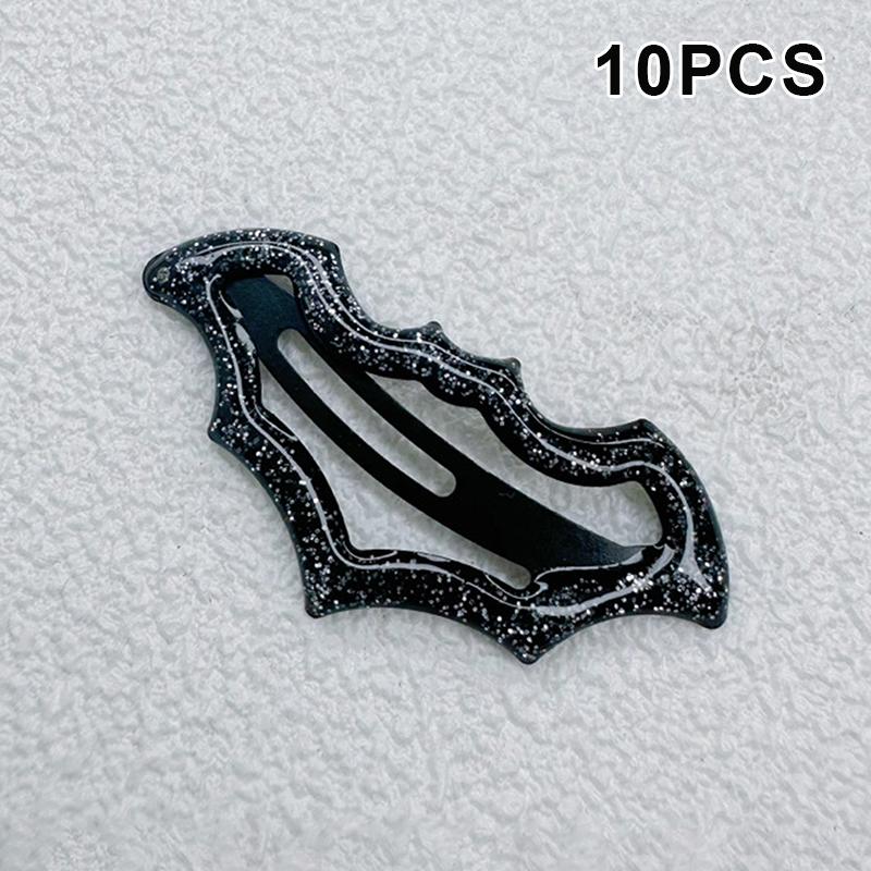10Pcs Halloween Bat Hairpins Set Multi-Color Cute  Accessories For Women Girls Party Hair Styling Essentials Ideal Gift