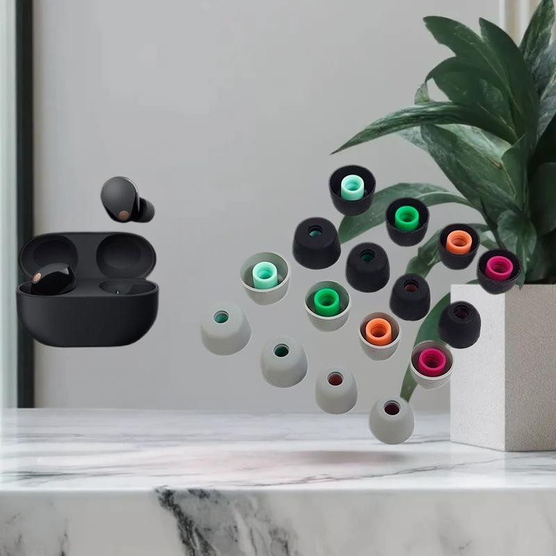 Ear Tips Set for Sony WF 1000XM & Oneplus Buds, Silicone Earplugs, 6pcs