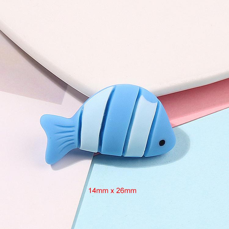 New Summer Sea Animal Theme Octopus Conch Fish Crab Dolphin Turtule Design Flatback Resin Cabochons