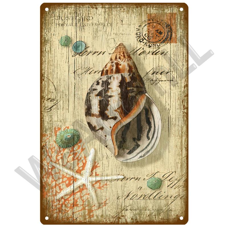 Beach Tin Sign Plaque Metal Sign Vintage Summer Metal Wall Sign Beach Decor For Beach Bar Beach House Seaside Decorative Plate