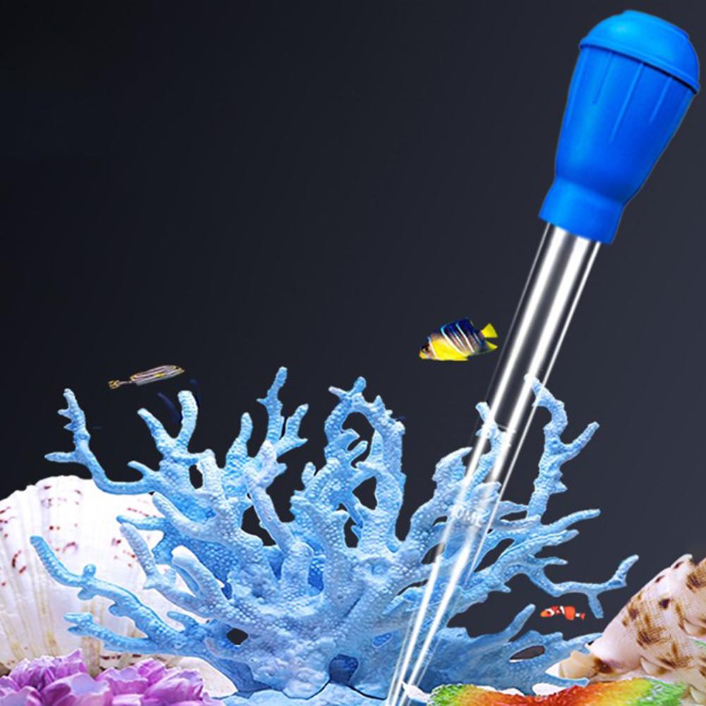 Fish Tank Mini Water Changer Suction Pipe Aquarium Mini Feeding Tube Manual Siphon Vacuum Cleaner Fish Tank Cleaning Tool