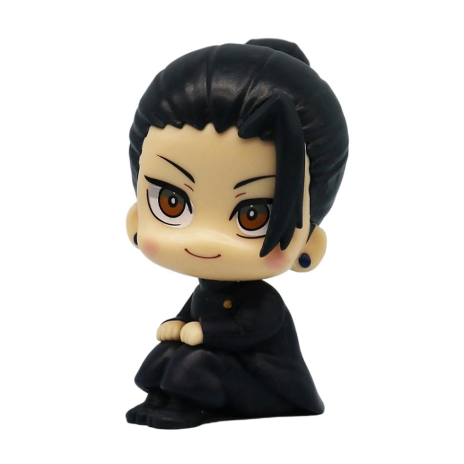 Anime Mignon Fushiguro Toji Jujutsu Kaisen Figurine Gojo Satoru Figurine d'Action Poupée Version Q Statue Geto Suguru 10cm Modèle PVC Jouets