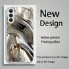 Metal Flow Dynamic Glass Phone Case Suitable for Samsung Galaxy S26 S25 S24 S23 S22 S20 FE/Ultra/Plus Anti Drop Back Cover