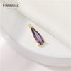DIY Pendant Necklace Making Accessories 14K Gold Plated Brass Zircon Geometric Charms For Women Jewelry Making Supplies