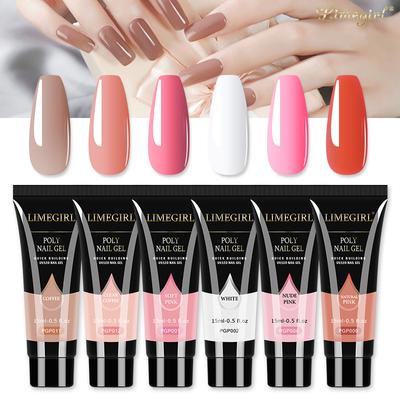15ml Poly Nail Gel Finger Extension Acryl Gel Lakier hybrydowy UV LED Hard Builder