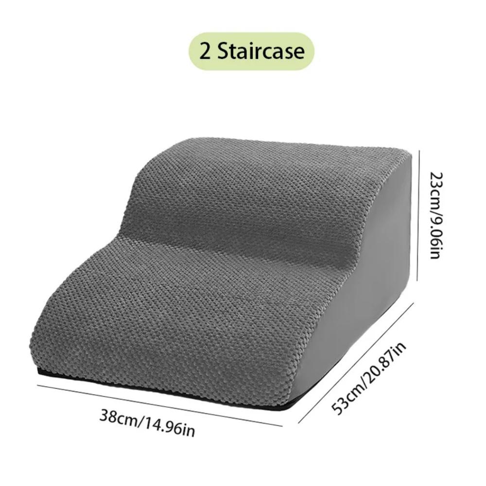 Ramp Stairs Dog Cat Stair Non-Slip Pet Ramp Stairs Dog Ramp for Bed Pet Dog Steps2/3 Tiers Training Stair Removable Washable