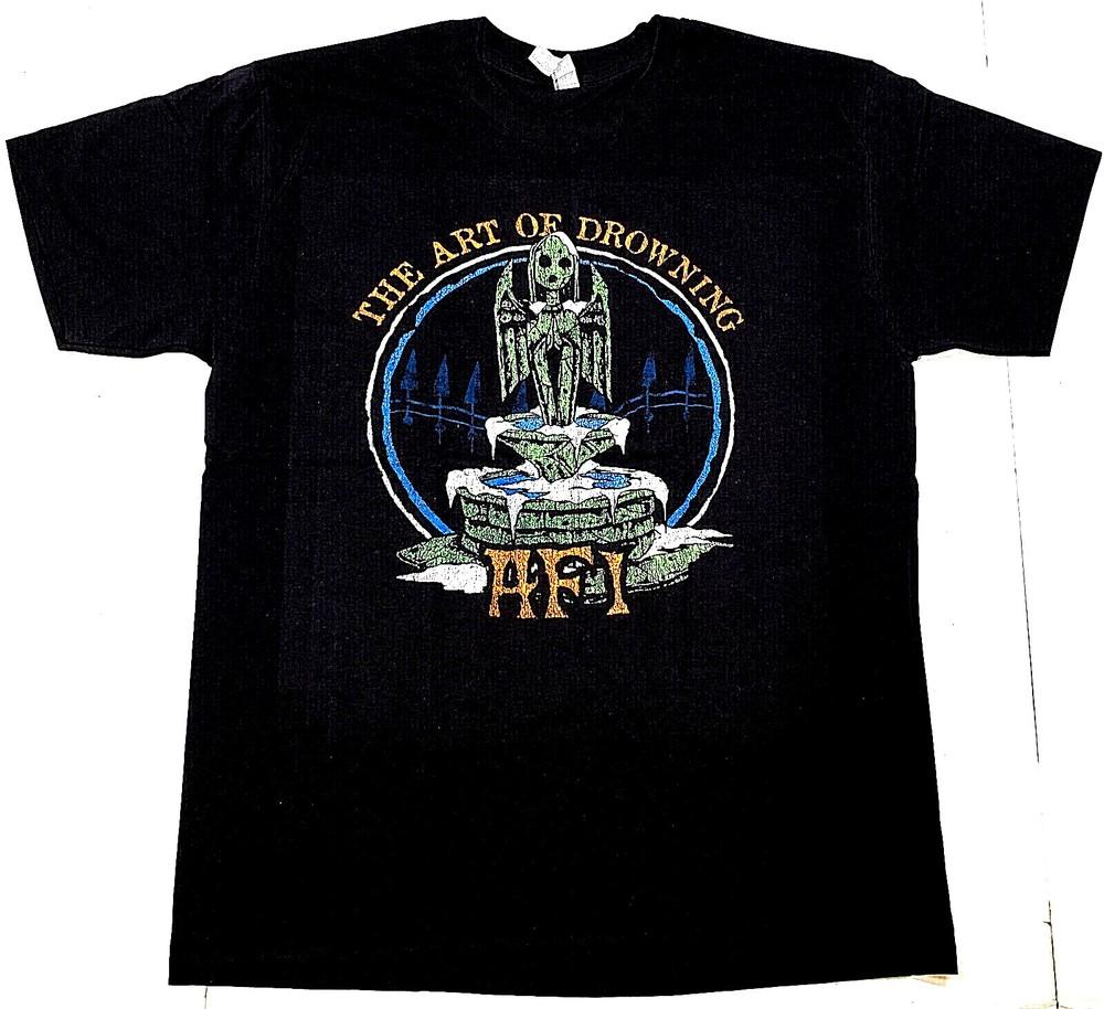 AFI T-shirt Hardcore Punk Rock Horror Tee 100% Cotton Men s Black New Unisex T-Shirt S