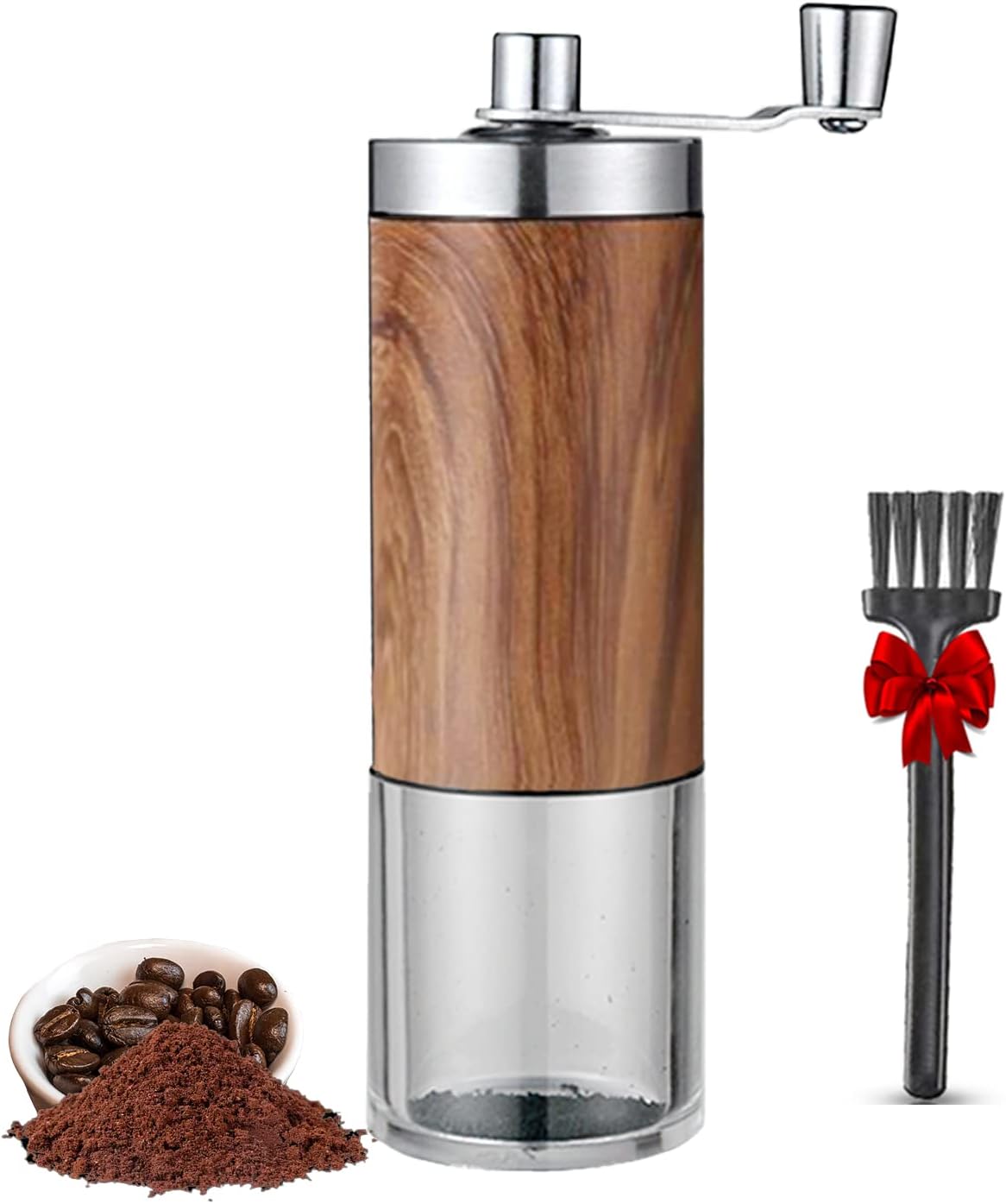 Grinder, Coffee Bean Grinder with Adjustable Settings, Stainless Steel Hand Coffee Mill, Coffee Grinder Manual for United States