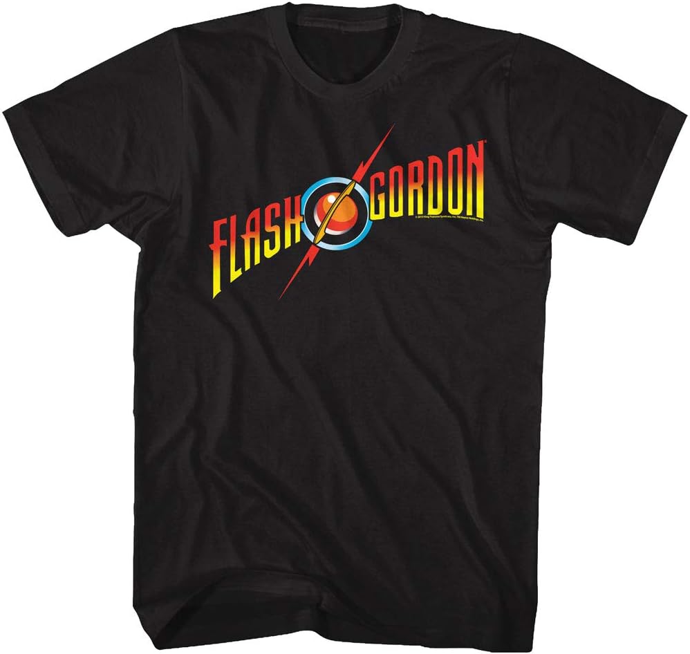 A&E Designs Flash Gordon Vysoké tričko s logem Černé tričko