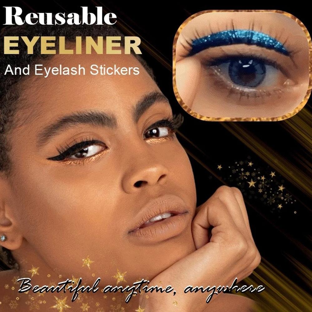 Eyeshadow Color Random Lazy Eye Shadow Eyelash Patch Self Adhesive Eye Makeup Stickers Prom Makeup