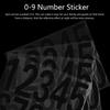 4Sets Number Reflective Sticker Decal Waterproof Pet for Mailbox Door Window Car Address Number Alert Safety Label