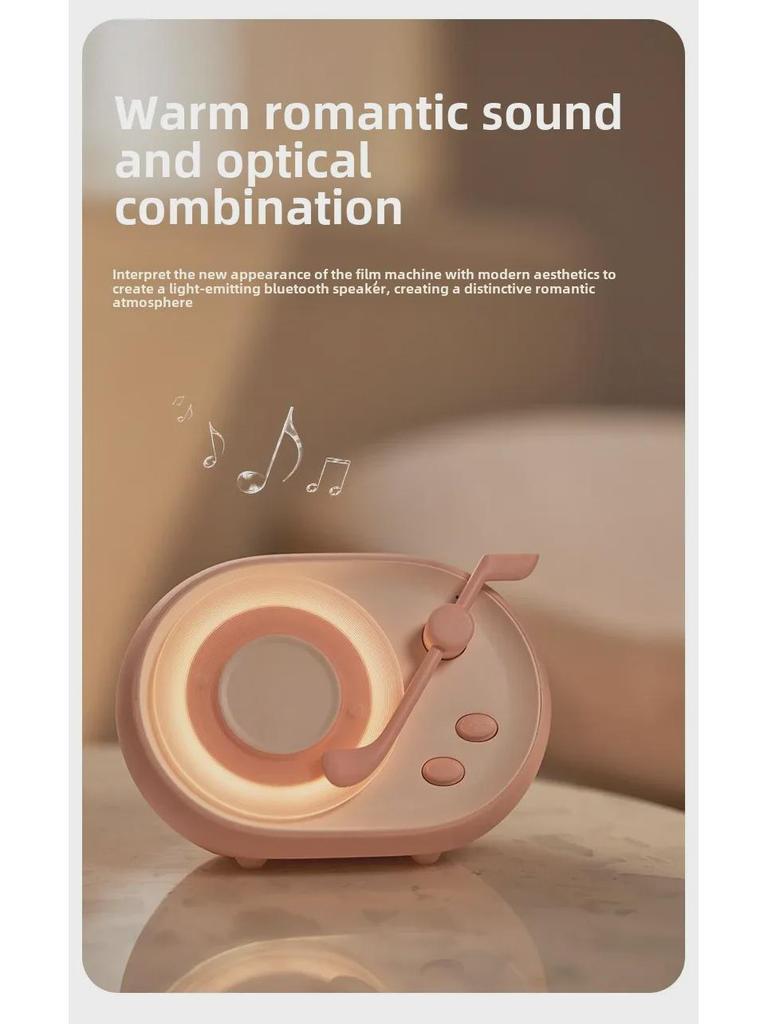 LK10 Bluetooth Speaker with Subwoofer & Desktop Atmosphere Light