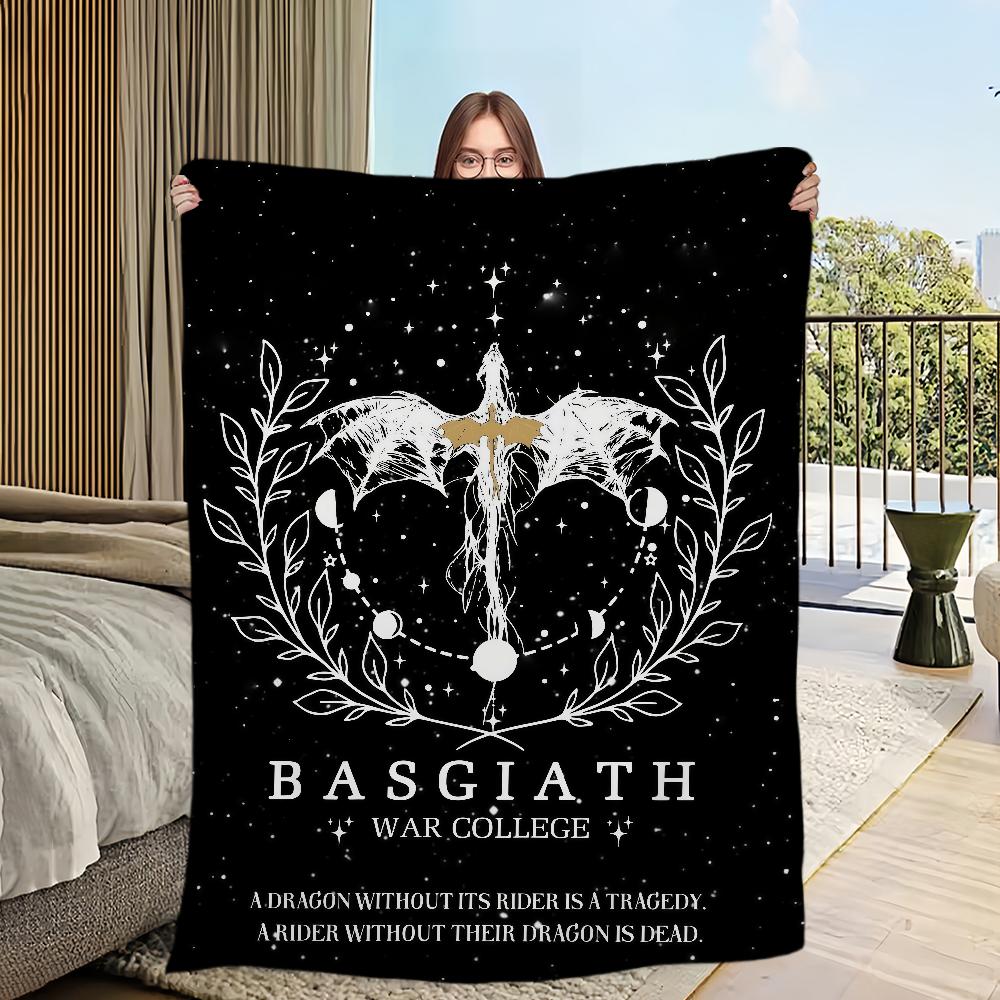 book F-Fourth W-Wing Dragon Flannel warm comfort soft plush blanket for sofa living room hogar office bedroom travel gift home