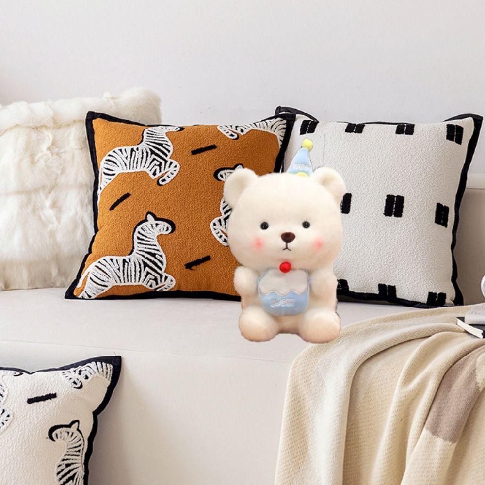 Fluffy Stuffed Bear Plushie Doll PP Cotton Cartoon Bear Doll  Children Girl