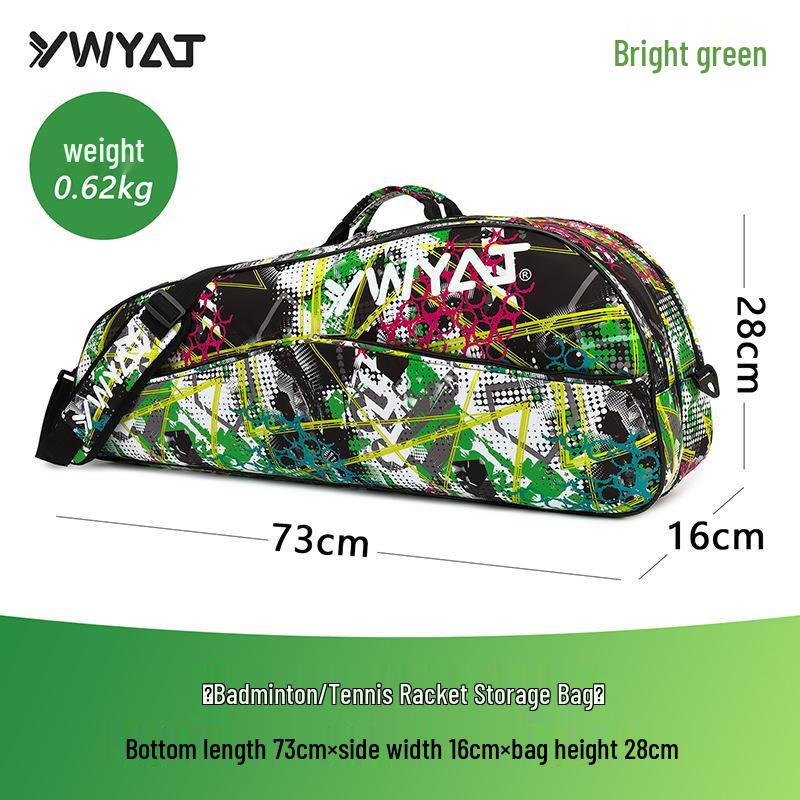 Korean Style Single Shoulder Badminton & Tennis Backpack for 3-6 Rackets - Portable Unisex Bag
