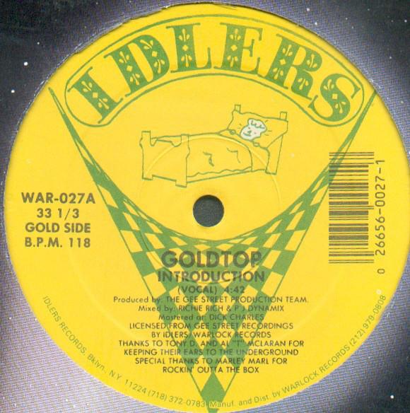 

12inch Record GOLDTOP - Introduction WAR027 Idlers 1988 US Rap & Hip-Hop/R&B Used