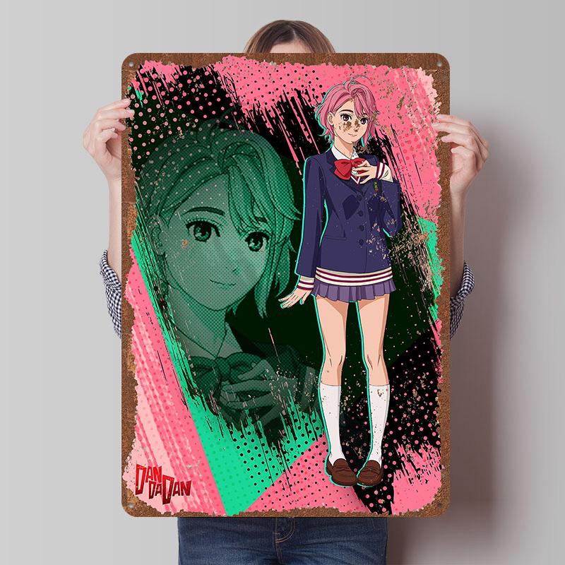 DAN DA DAN Tinplate Posters Custom Wall Art Vintage Metal Signs Retro Tin Plaque for Bedroom Decoration Gaming Home Decorations