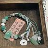 Exquisite New Chinese Style Green Beaded Pendant Bracelet For Women With Unique Design