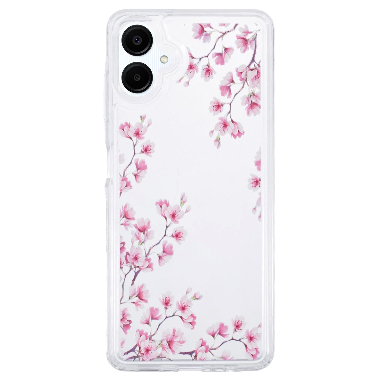 

For Samsung Galaxy A06 4G Case TPU Flower Printing Pattern Air Cushion Design Protective Cover KS3