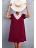 2022 European & American Cross-Border Summer V-Neck Lace Dress for Women