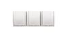 Simon Aquarius Triple Hermetic Socket Z/U Ip54 With Track Cover And Transparent Flap Aqgz1-3Z/11