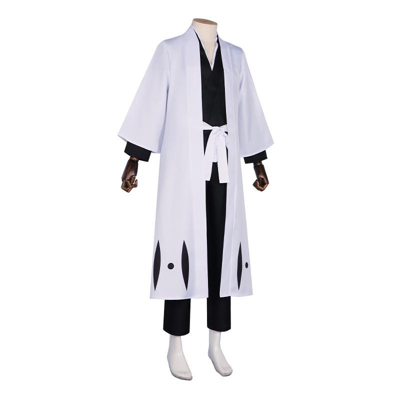 Ichigo Kurosaki Bleach Captain Haori Cosplay Costume Set for Halloween