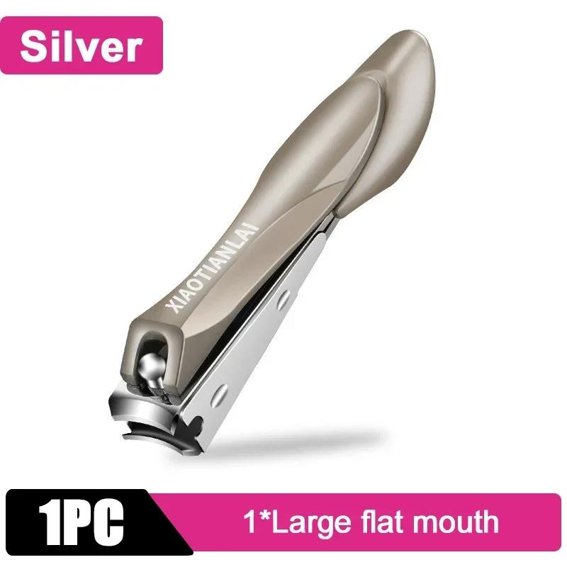 Stainless Steel Nail Clippers Toenail and Nail Clipper Cleaner Personal Care Trimming Tools Splash Proof Nail Clippers