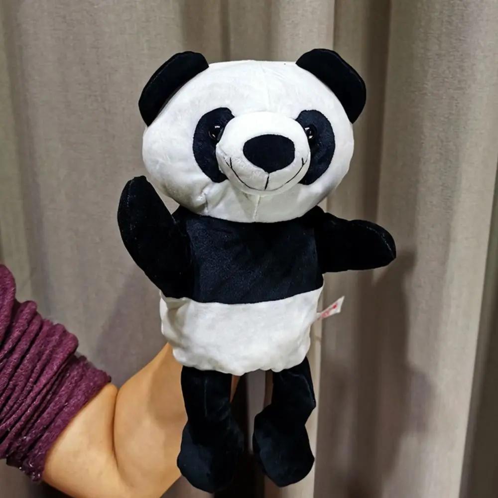 Toys Game Glove Stuffed Animals Panda Cat Dolls Children Puppets Animal Hand Puppet Plush Hand Doll Kindergarten Story Props