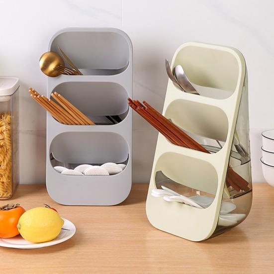 Organizator pe Niveluri pentru Pensule de Machiaj Organizator de Blat Capacitate Mare Design pe 3 Niveluri Organizator de Blat pentru Baie Birou