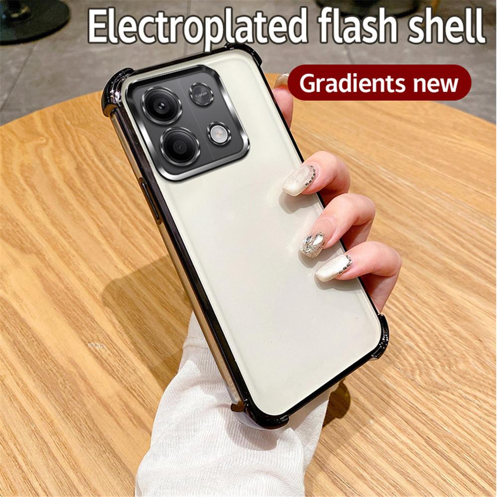 Luxury Glitter Case For Xiaomi Redmi Note 13 12 11 10 Pro 9S Note 11S 13 13C 12 12C 10 10C Shockproof Soft Silicon Plating Cover