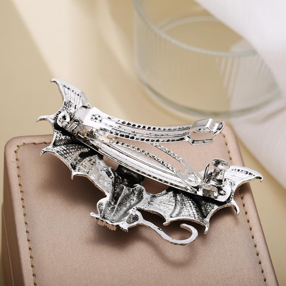 French Hair Clip, Gothic Witch Hair Clip Accessories, Bat Demon Cat Hair Clip, Suitable for Women's Hair Accessories, Hair Clip